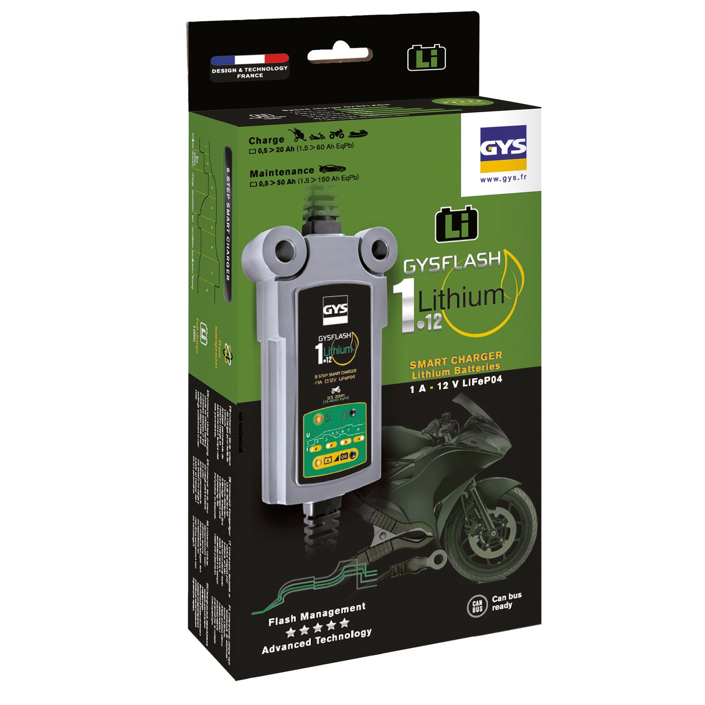 Chargeur GYSFLASH Lithium 1.12