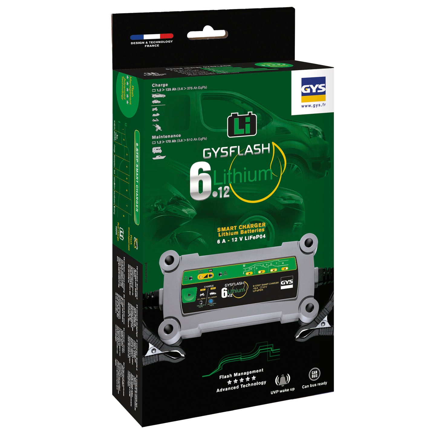 Chargeur GYSFLASH Lithium 6.12